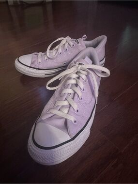 Converse Low-Top Canvas Sneakers in Lavender
